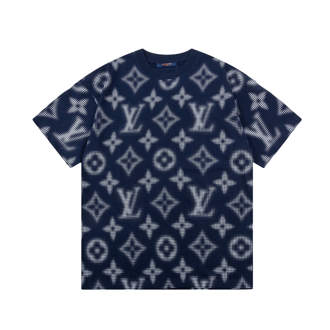 T-Shirt mit Retro-Monogramm-Print