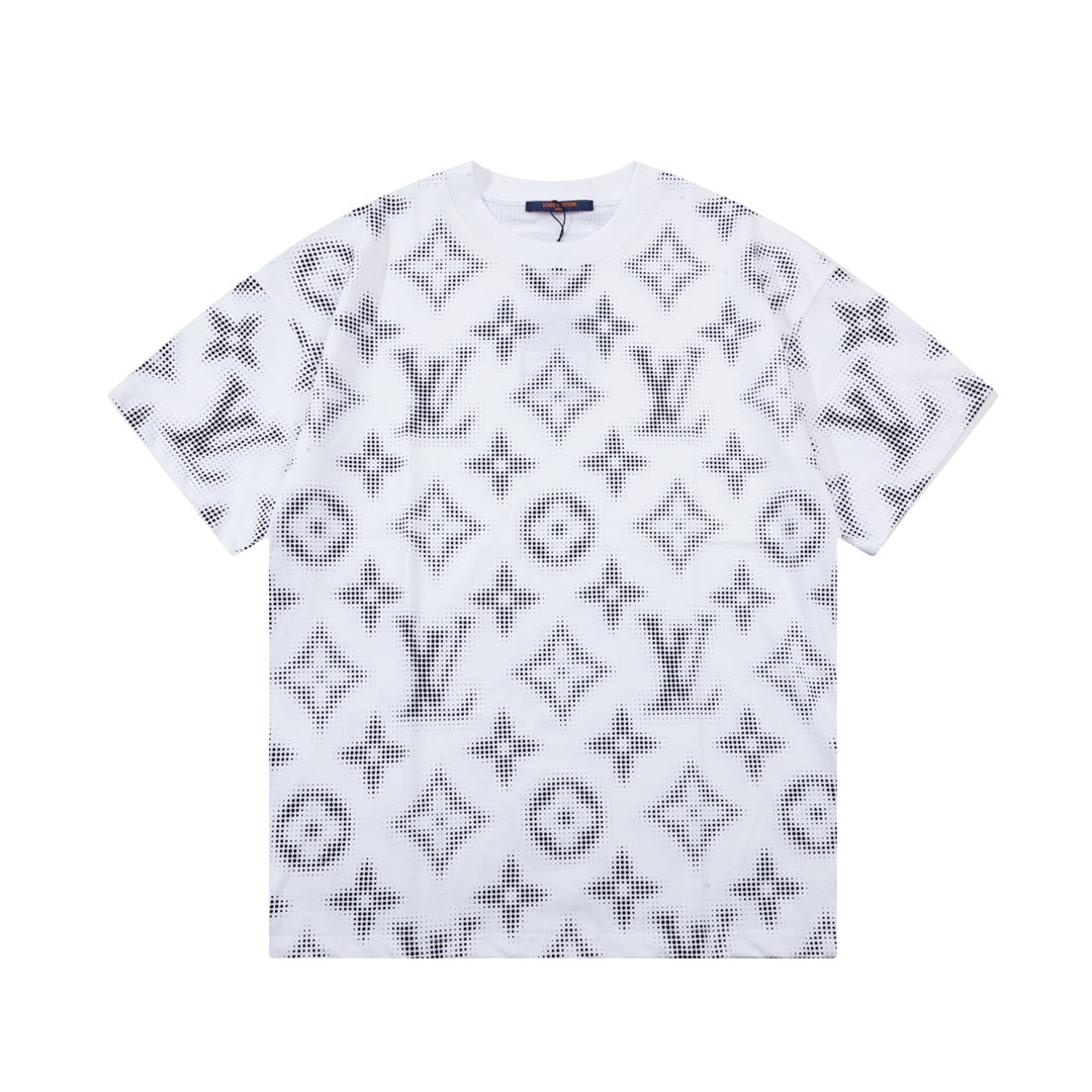 T-Shirt mit Retro-Monogramm-Print
