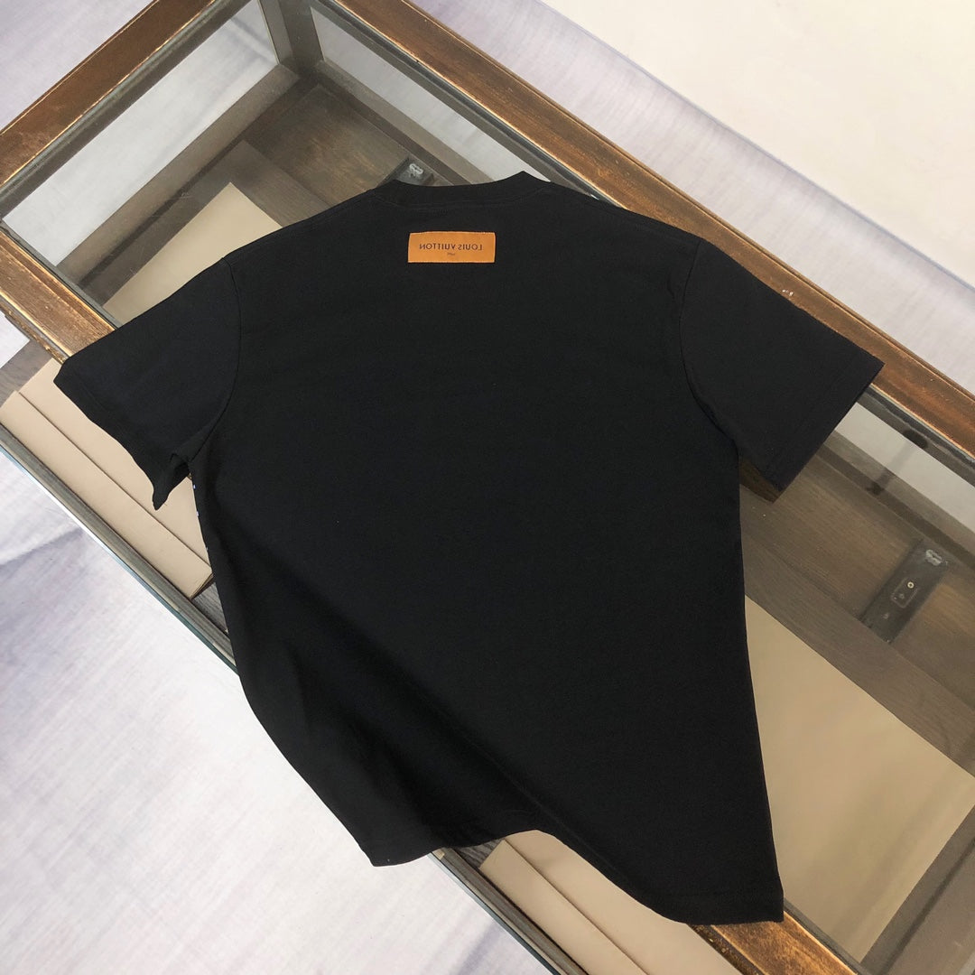 T-Shirt mit Farbverlauf-Sternenprint