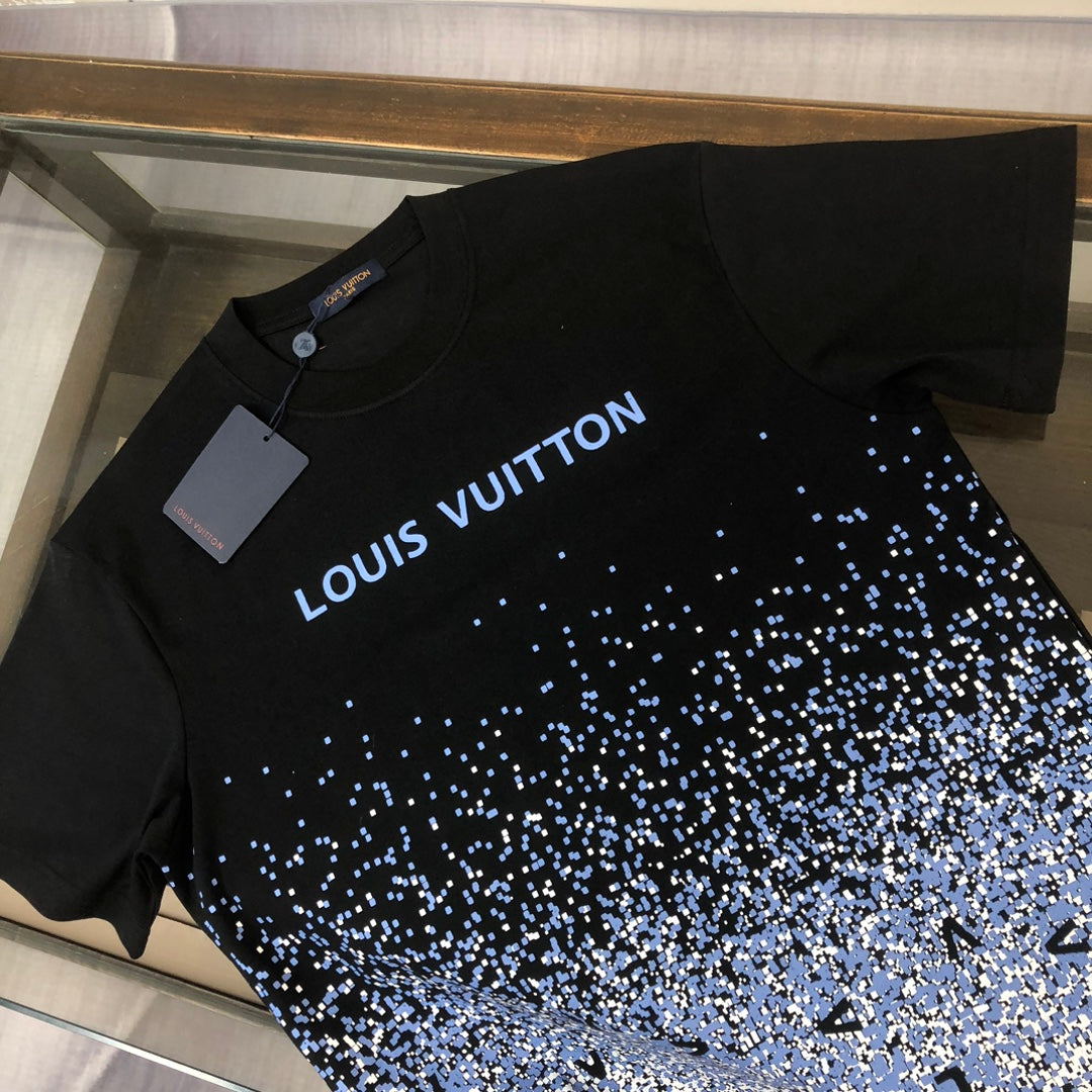 T-Shirt mit Farbverlauf-Sternenprint