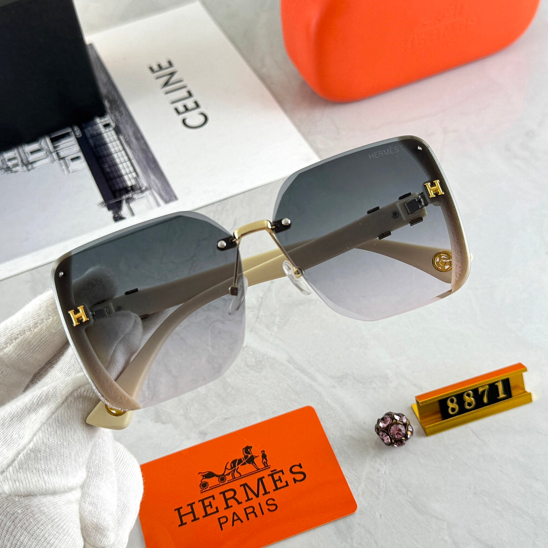 Modische Sonnenbrille mit glitzerndem Diamantrahmen