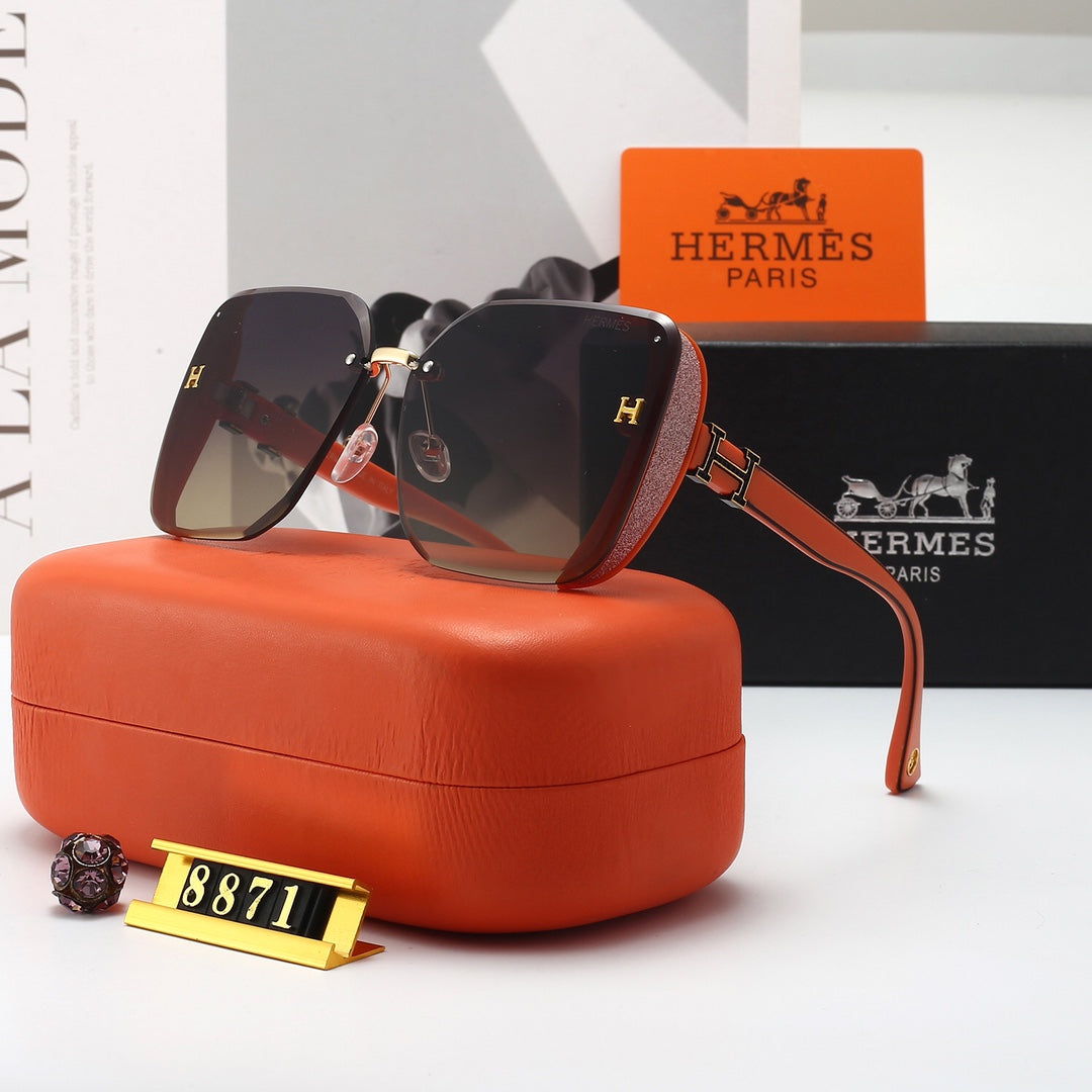 Modische Sonnenbrille mit glitzerndem Diamantrahmen