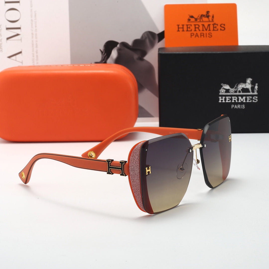 Modische Sonnenbrille mit glitzerndem Diamantrahmen