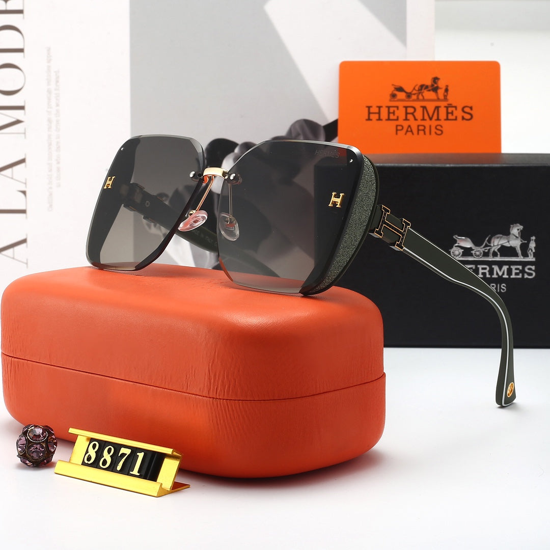 Modische Sonnenbrille mit glitzerndem Diamantrahmen