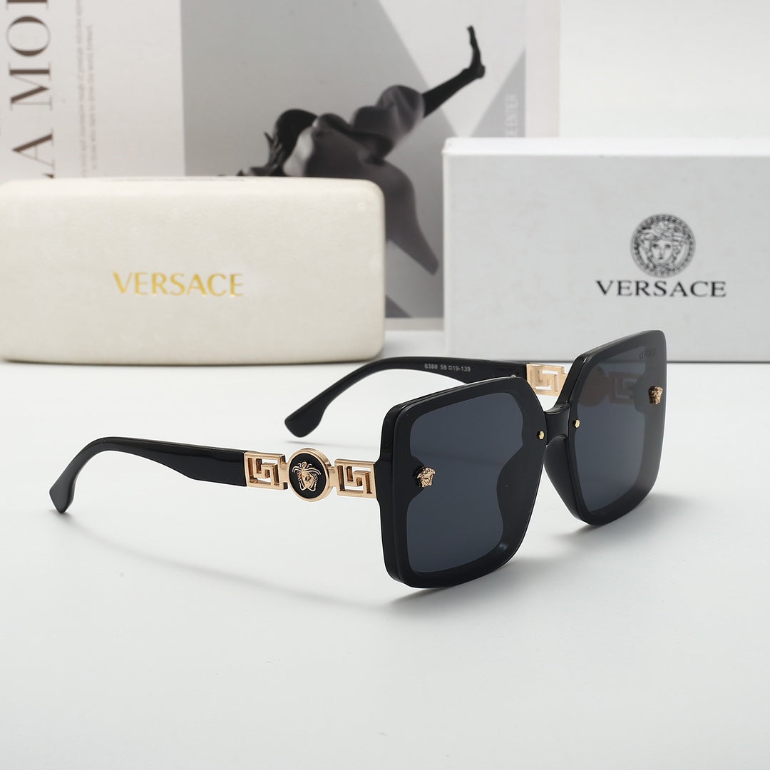 Unisex Retro-Fashion Vielseitige Sonnenbrille mit großem Rahmen