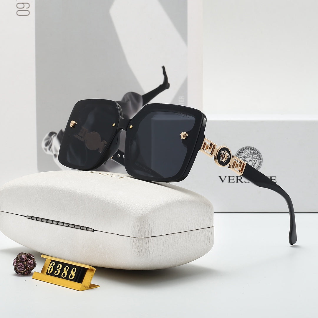 Unisex Retro-Fashion Vielseitige Sonnenbrille mit großem Rahmen
