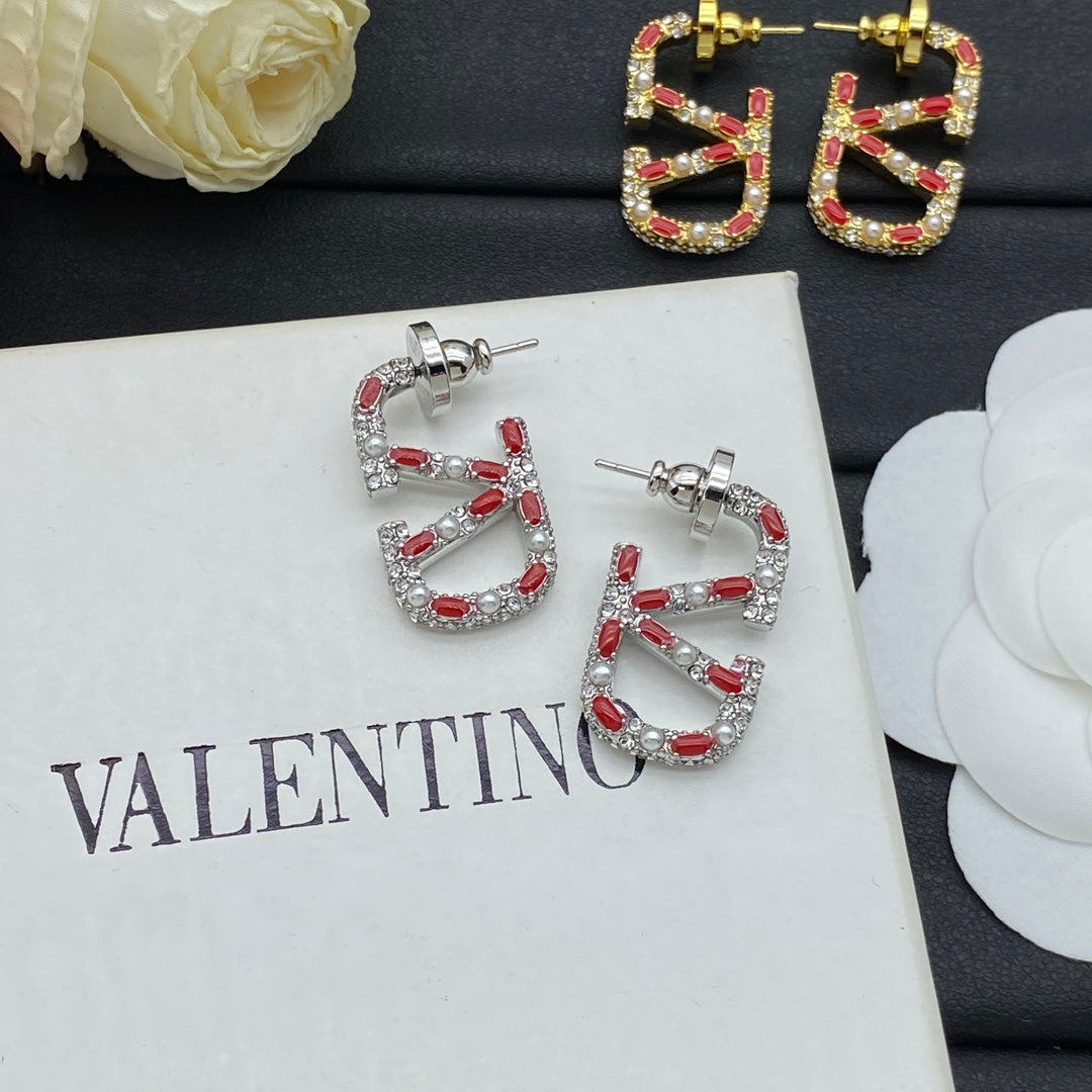 Vintage-Schmuckset aus Silber mit Diamant-Logo