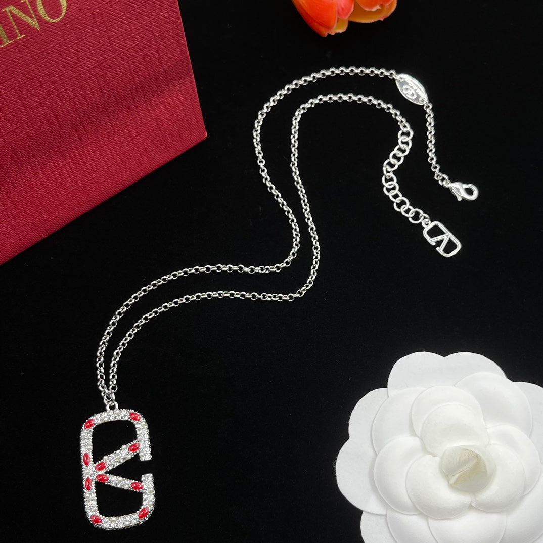 Vintage-Schmuckset aus Silber mit Diamant-Logo