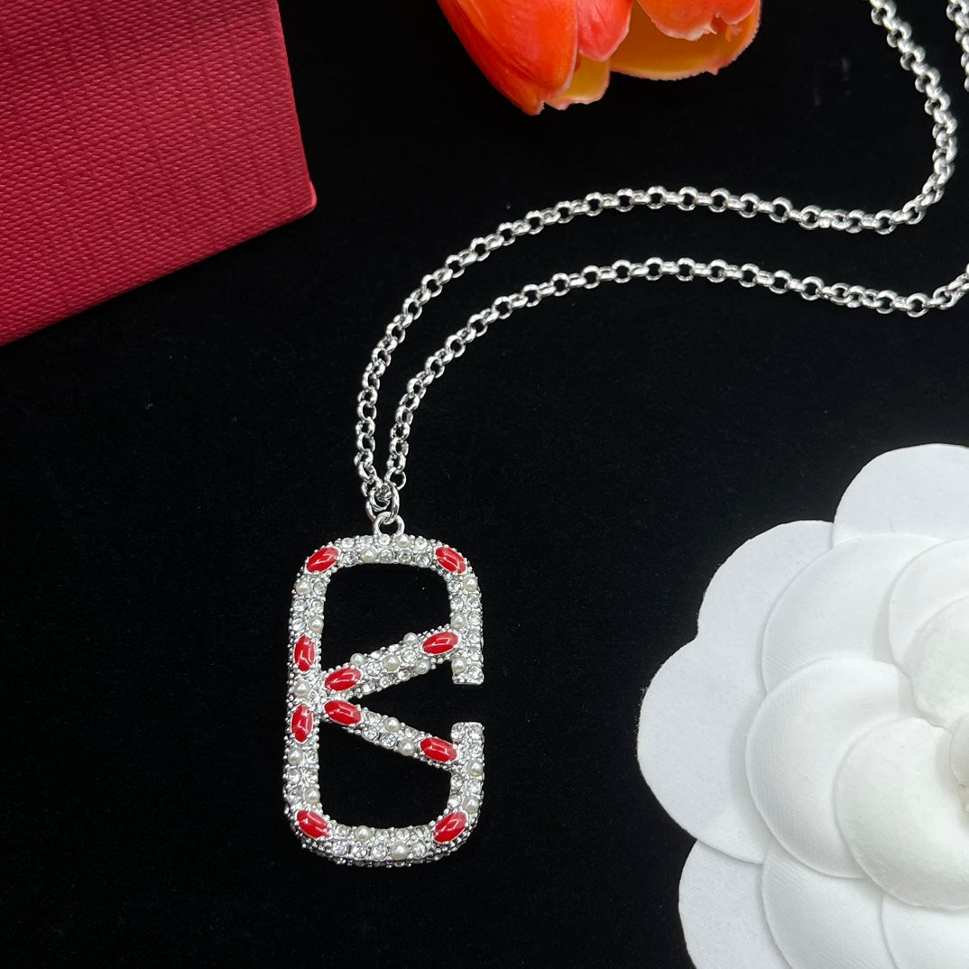 Vintage-Schmuckset aus Silber mit Diamant-Logo