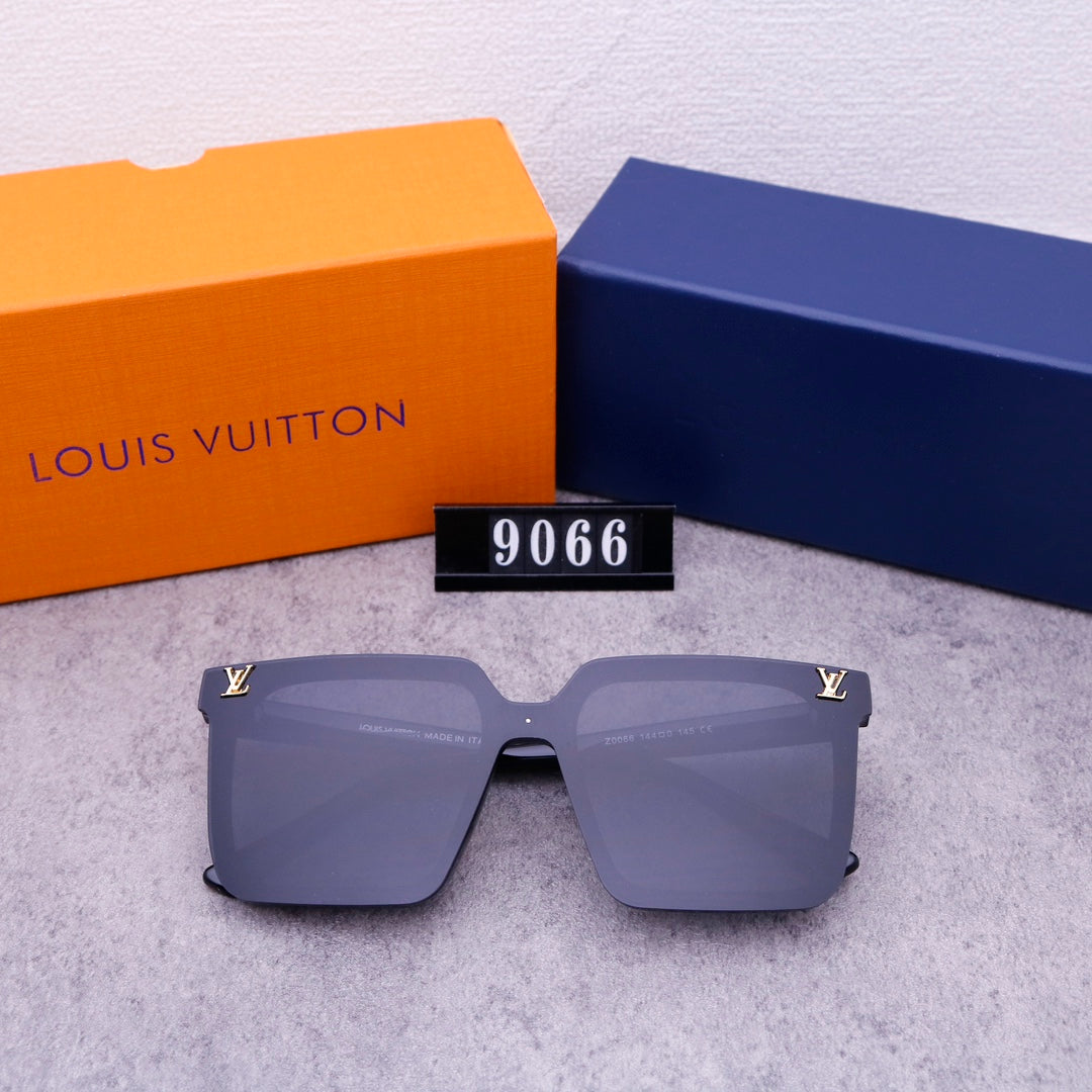 Unisex Coole Monogramm One Piece Sonnenbrille