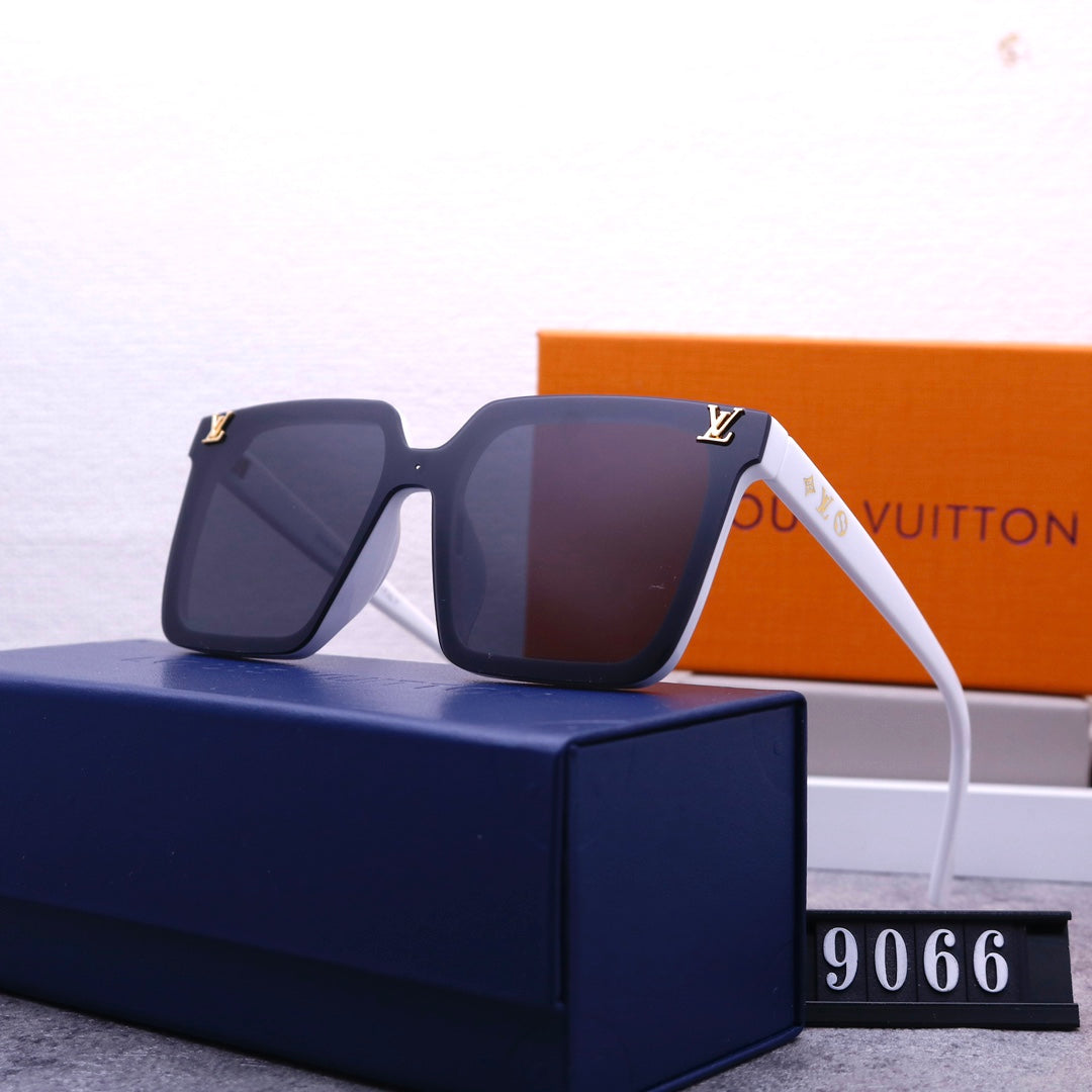 Unisex Coole Monogramm One Piece Sonnenbrille