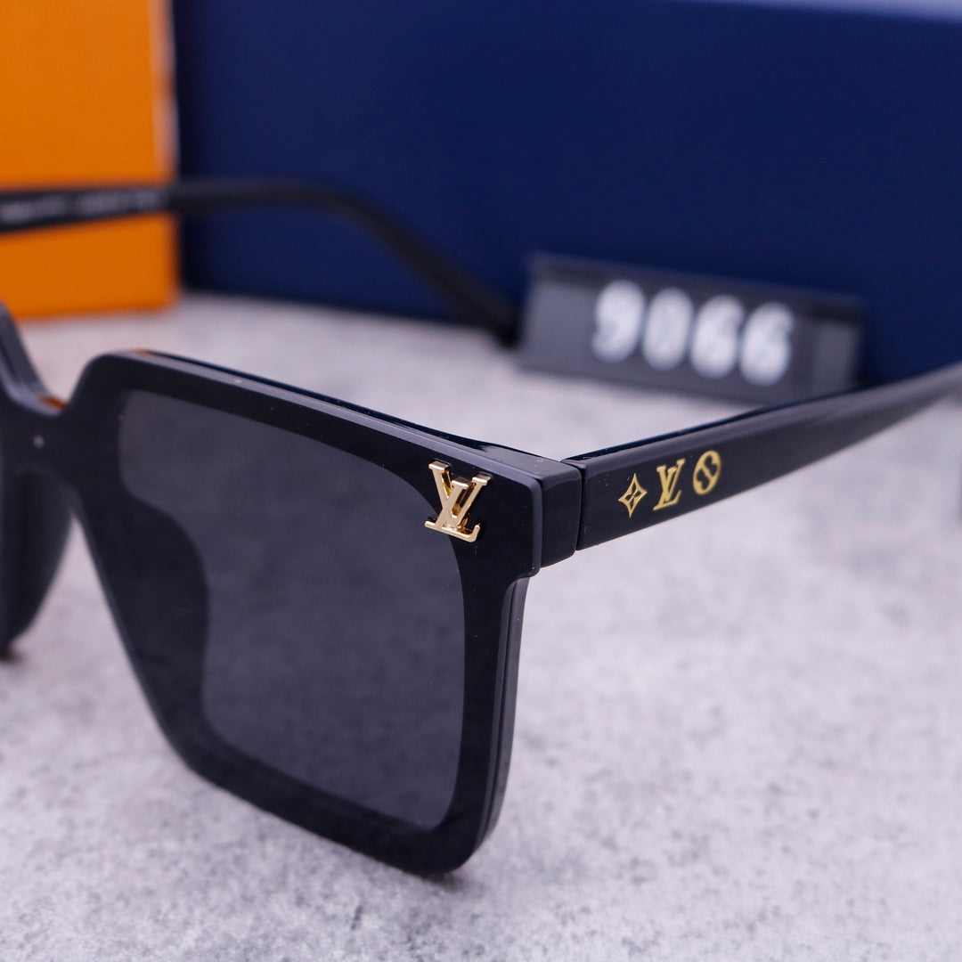 Unisex Coole Monogramm One Piece Sonnenbrille