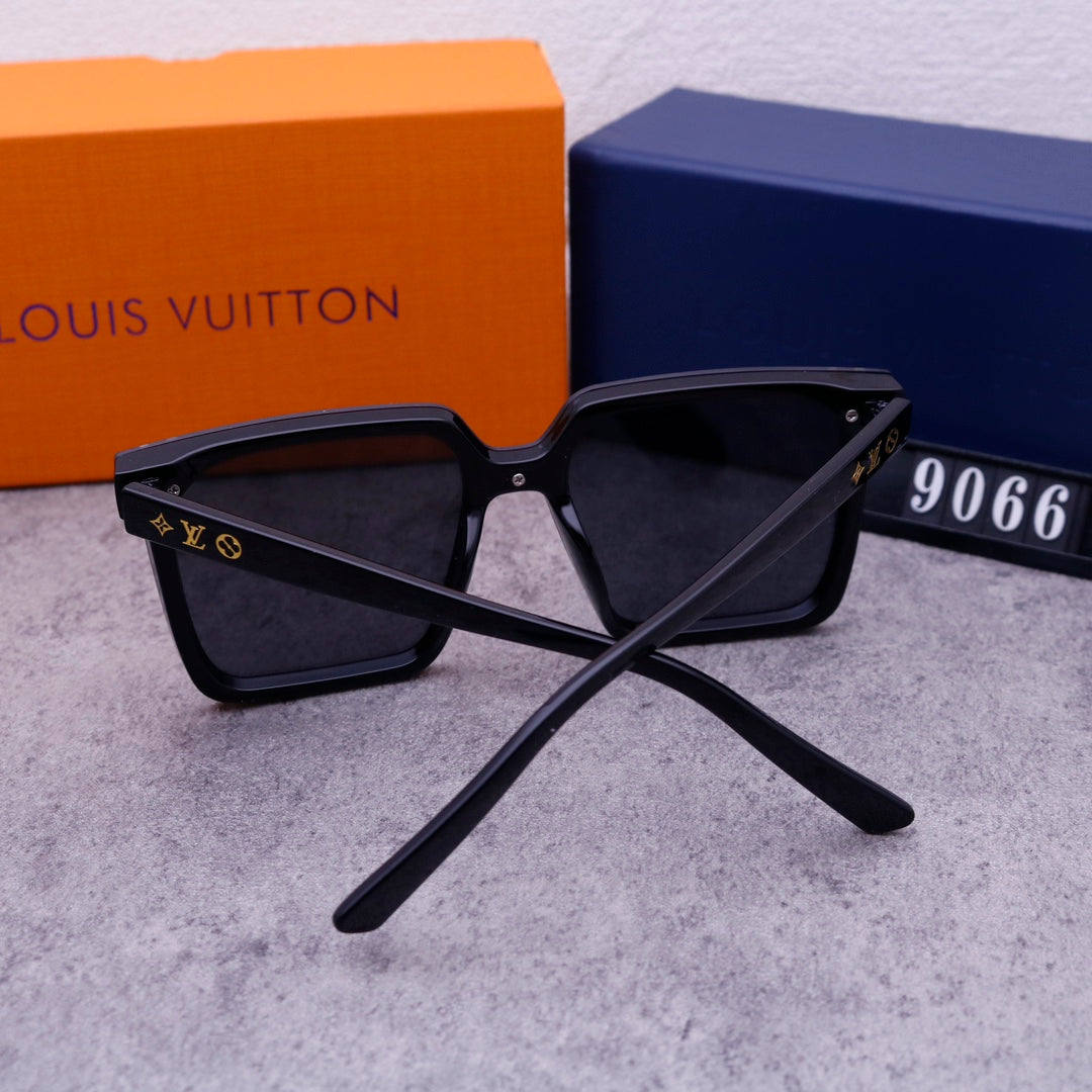 Unisex Coole Monogramm One Piece Sonnenbrille