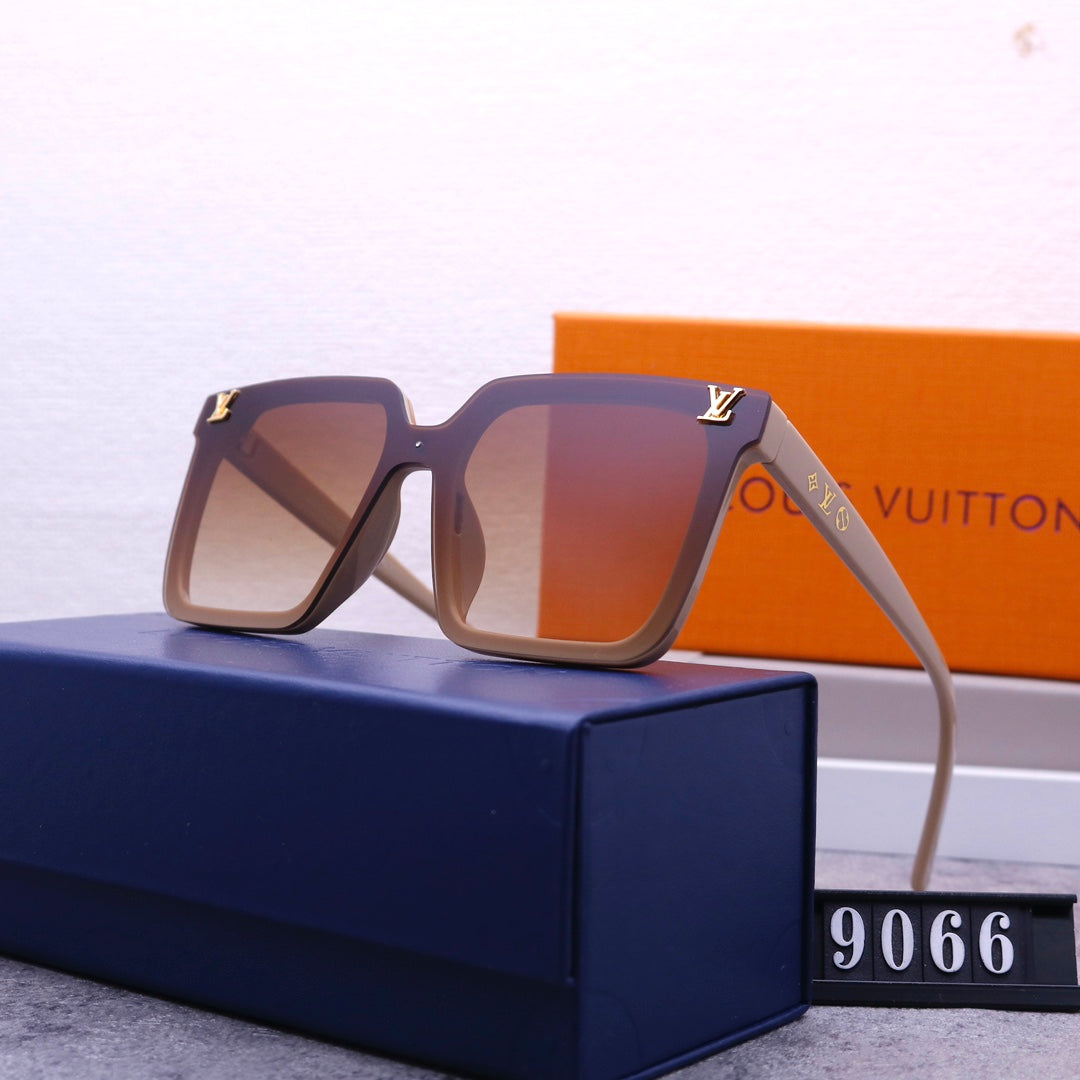 Unisex Coole Monogramm One Piece Sonnenbrille