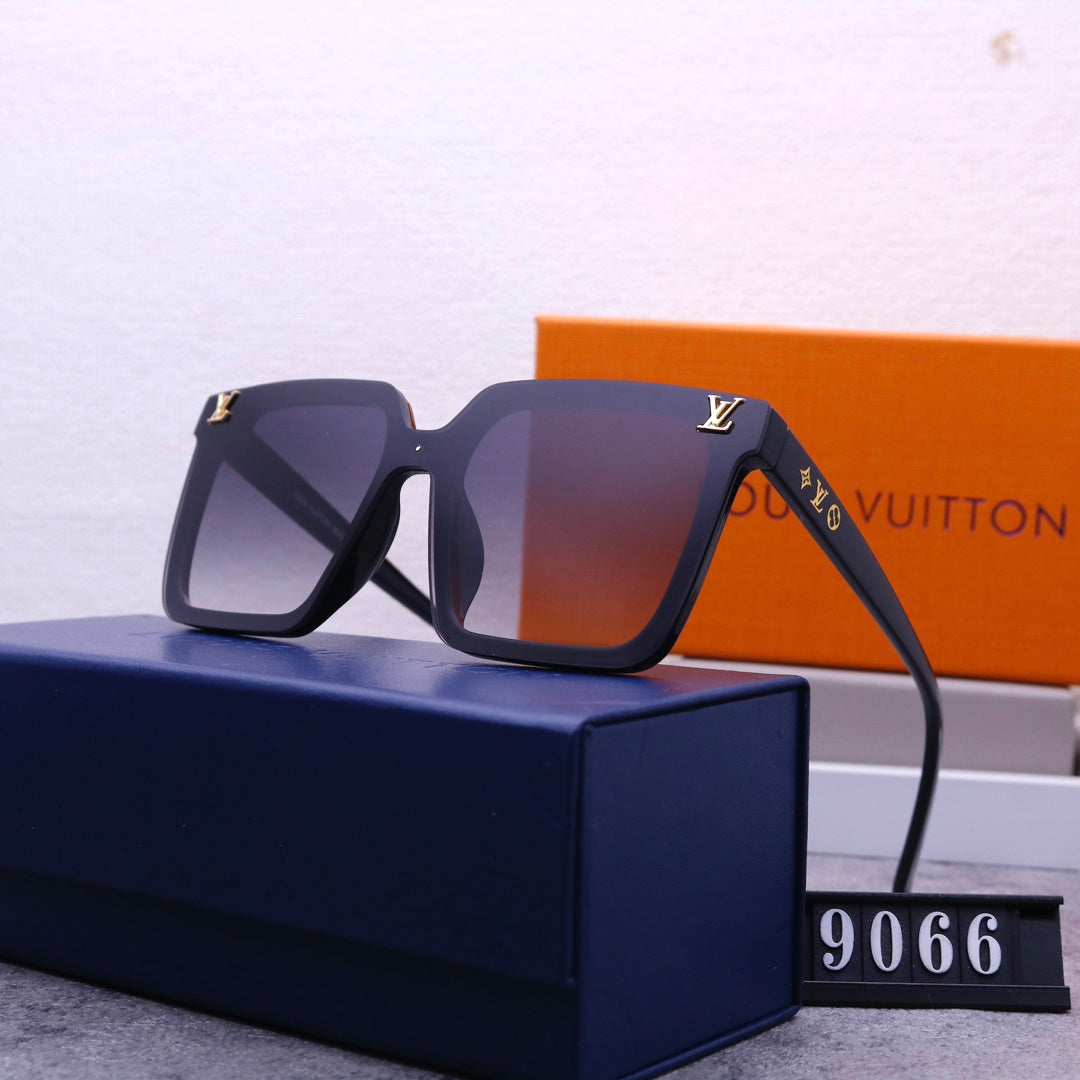 Unisex Coole Monogramm One Piece Sonnenbrille