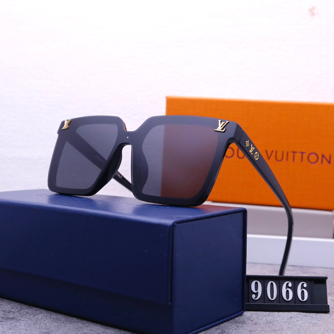 Unisex Coole Monogramm One Piece Sonnenbrille