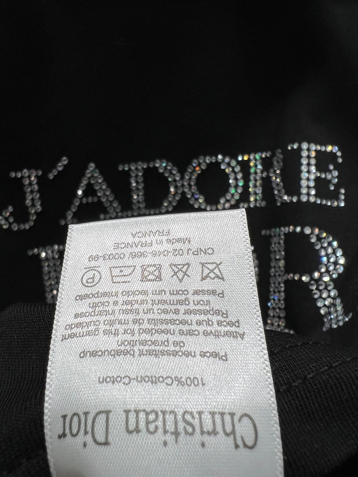 Ärmelloses Vintage-T-Shirt mit Hotfix-Diamanten im Second-Hand-Stil