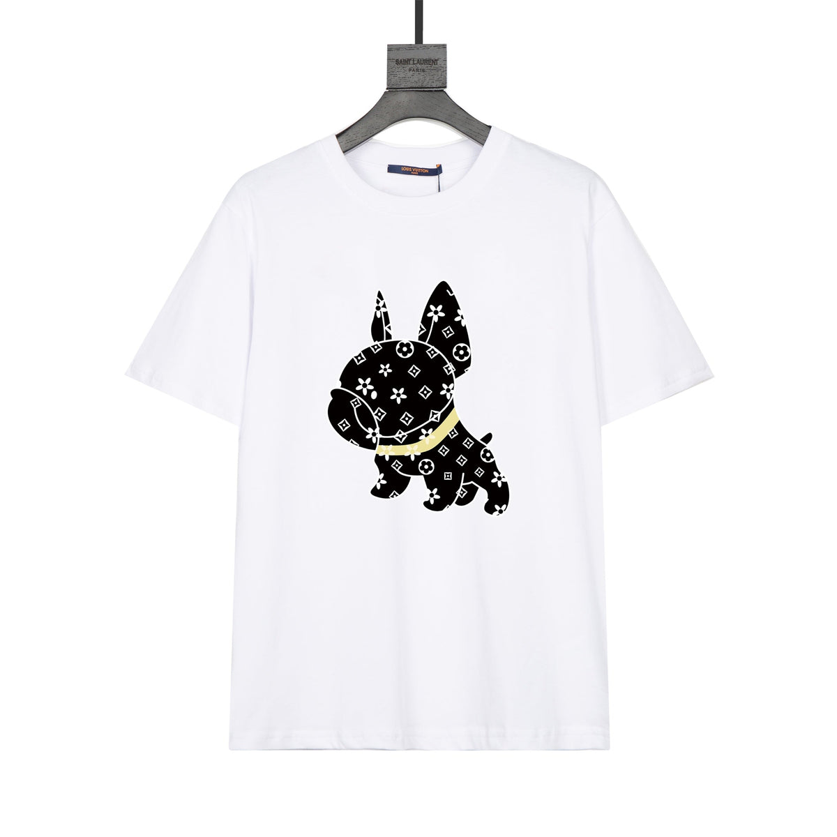 T-Shirt mit Französischer Bulldogge-Aufdruck