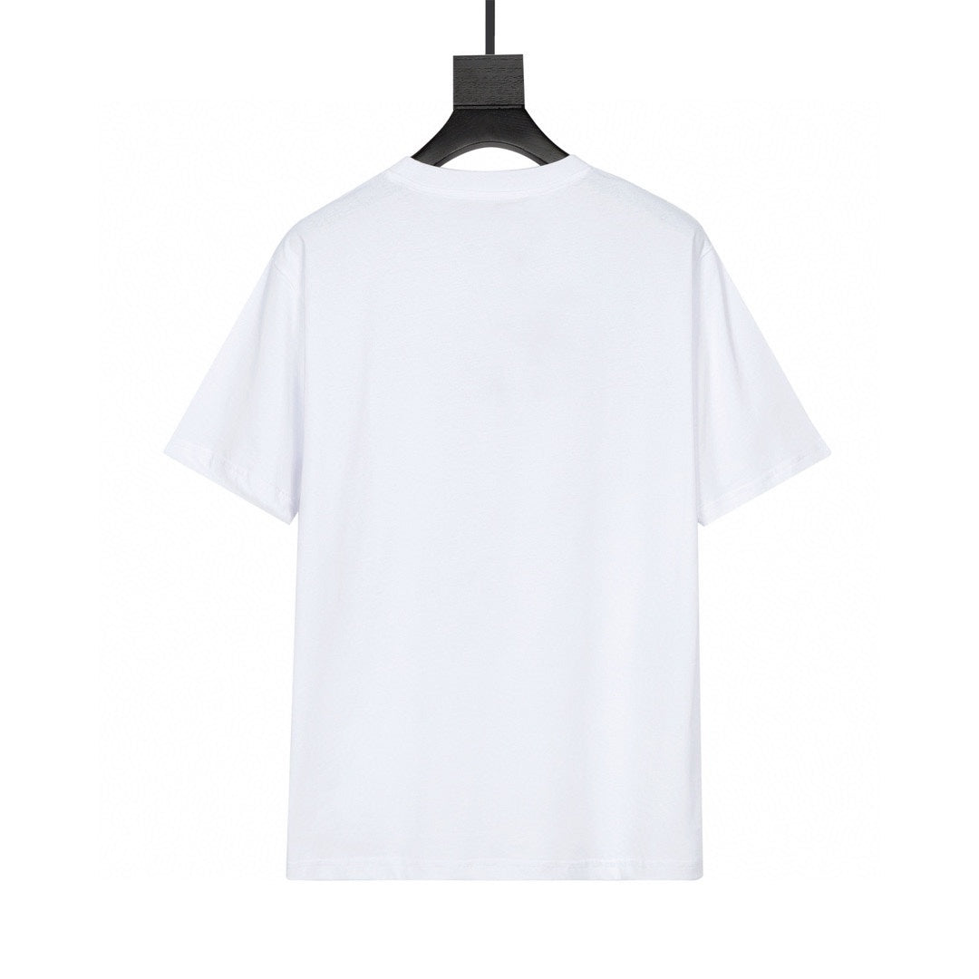 Baumwoll-T-Shirt mit einfachem Print