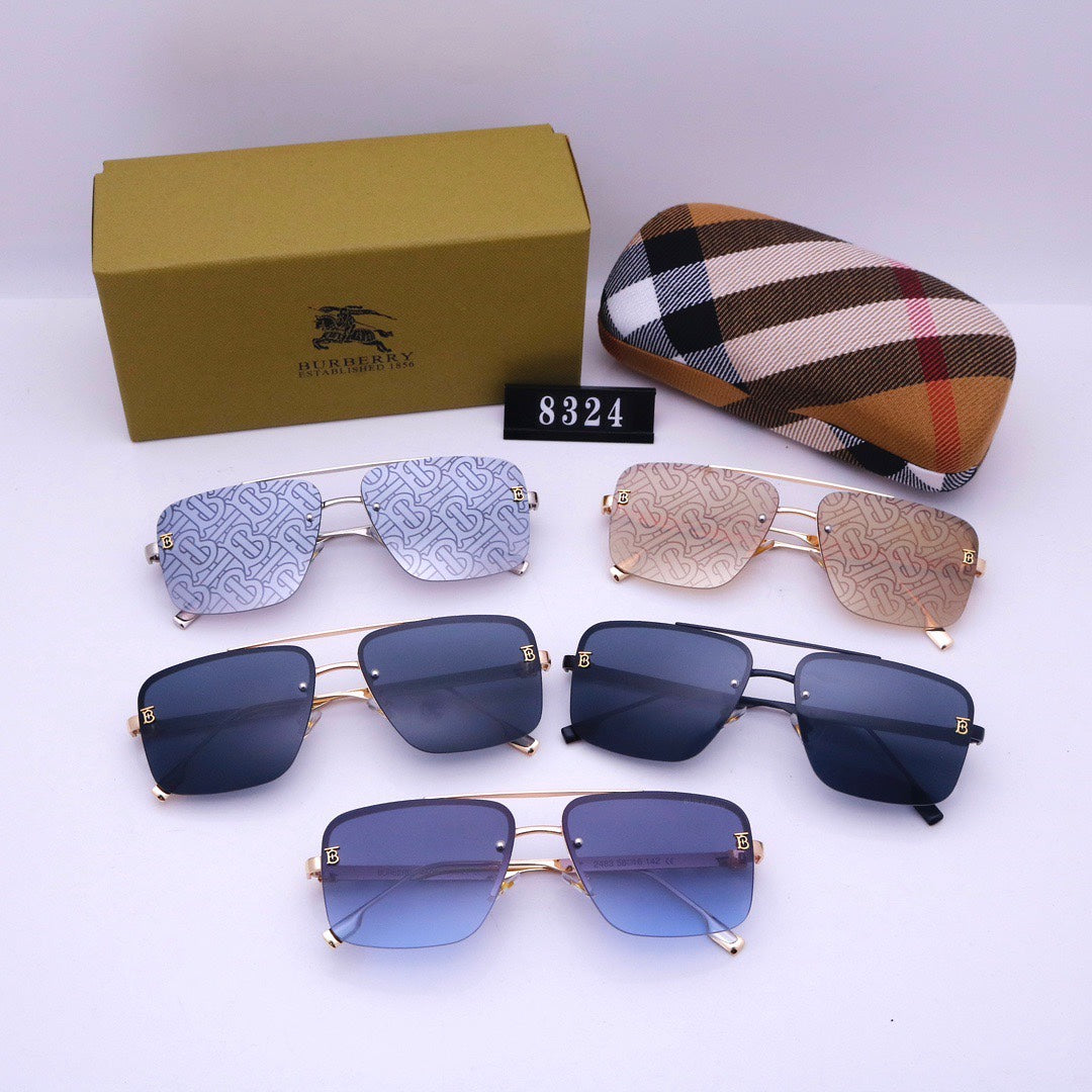 Neue neutrale Sonnenbrille mit Metall-Wasserzeichen
