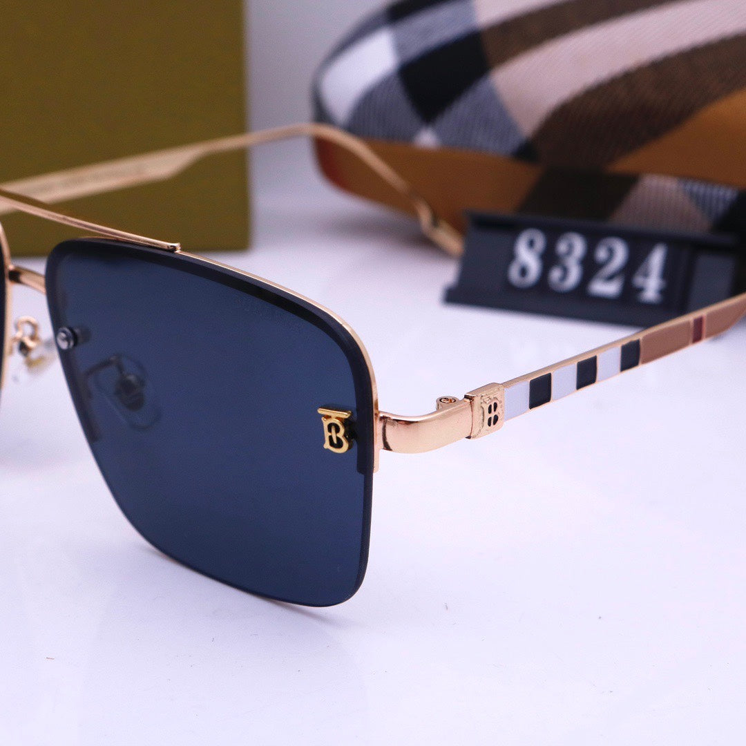 Neue neutrale Sonnenbrille mit Metall-Wasserzeichen