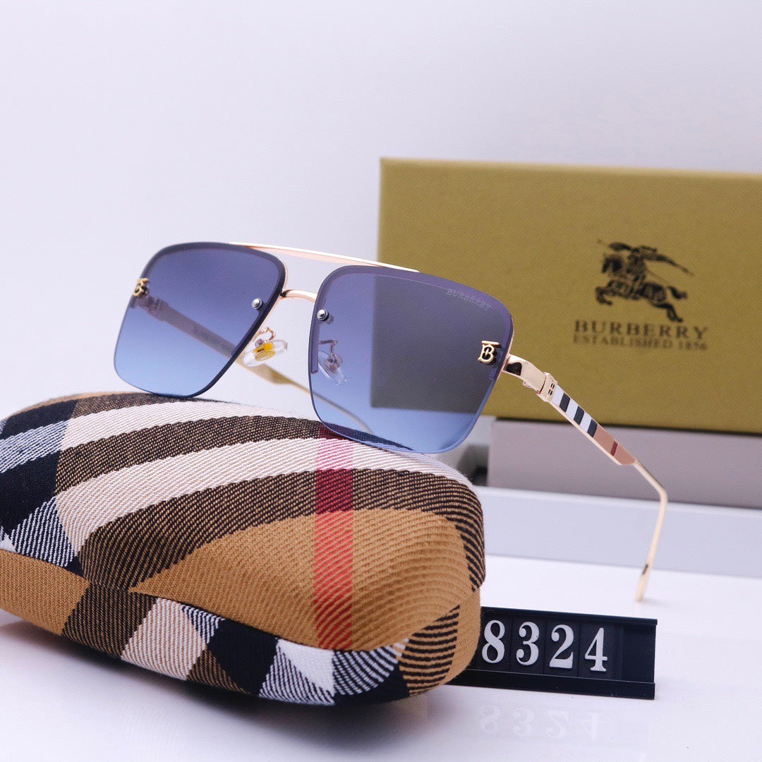 Neue neutrale Sonnenbrille mit Metall-Wasserzeichen