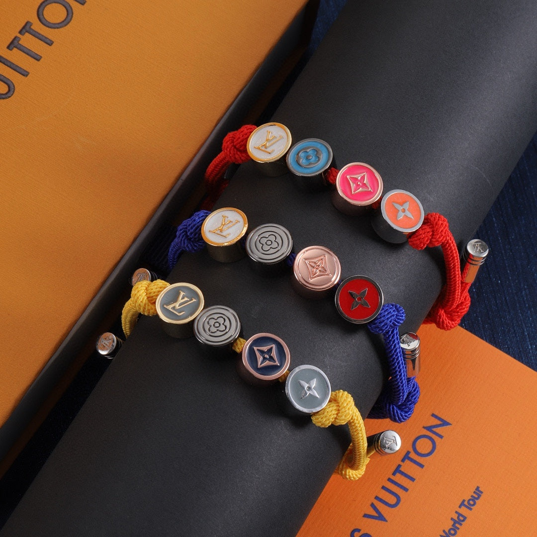 Buntes Emaille-Perlenarmband