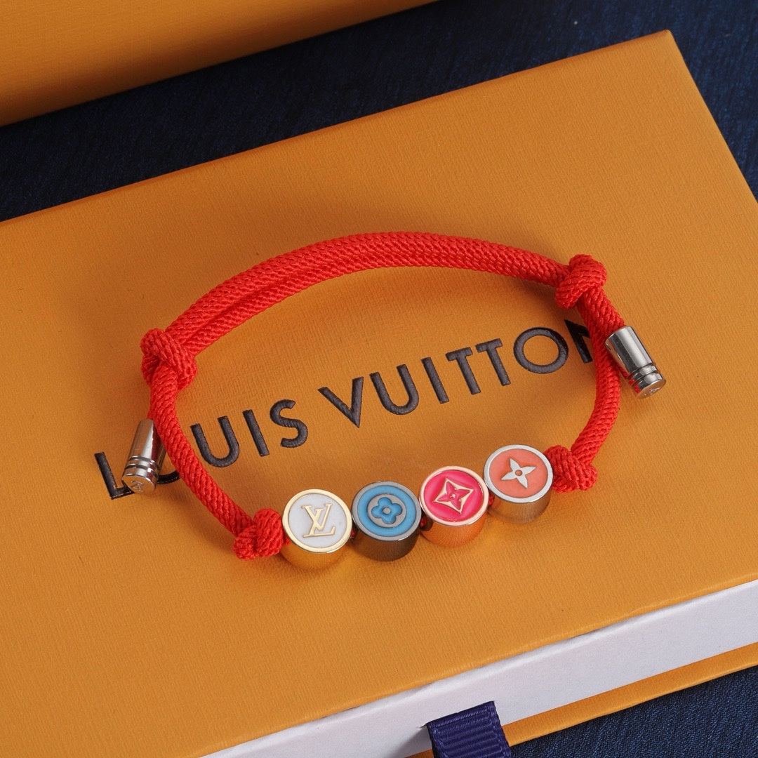 Buntes Emaille-Perlenarmband