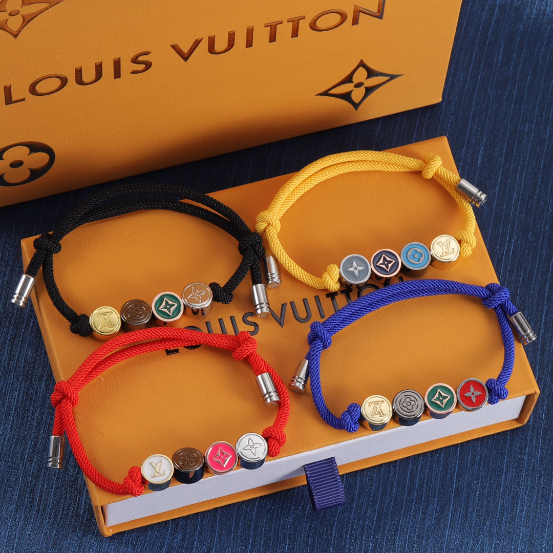 Buntes Emaille-Perlenarmband