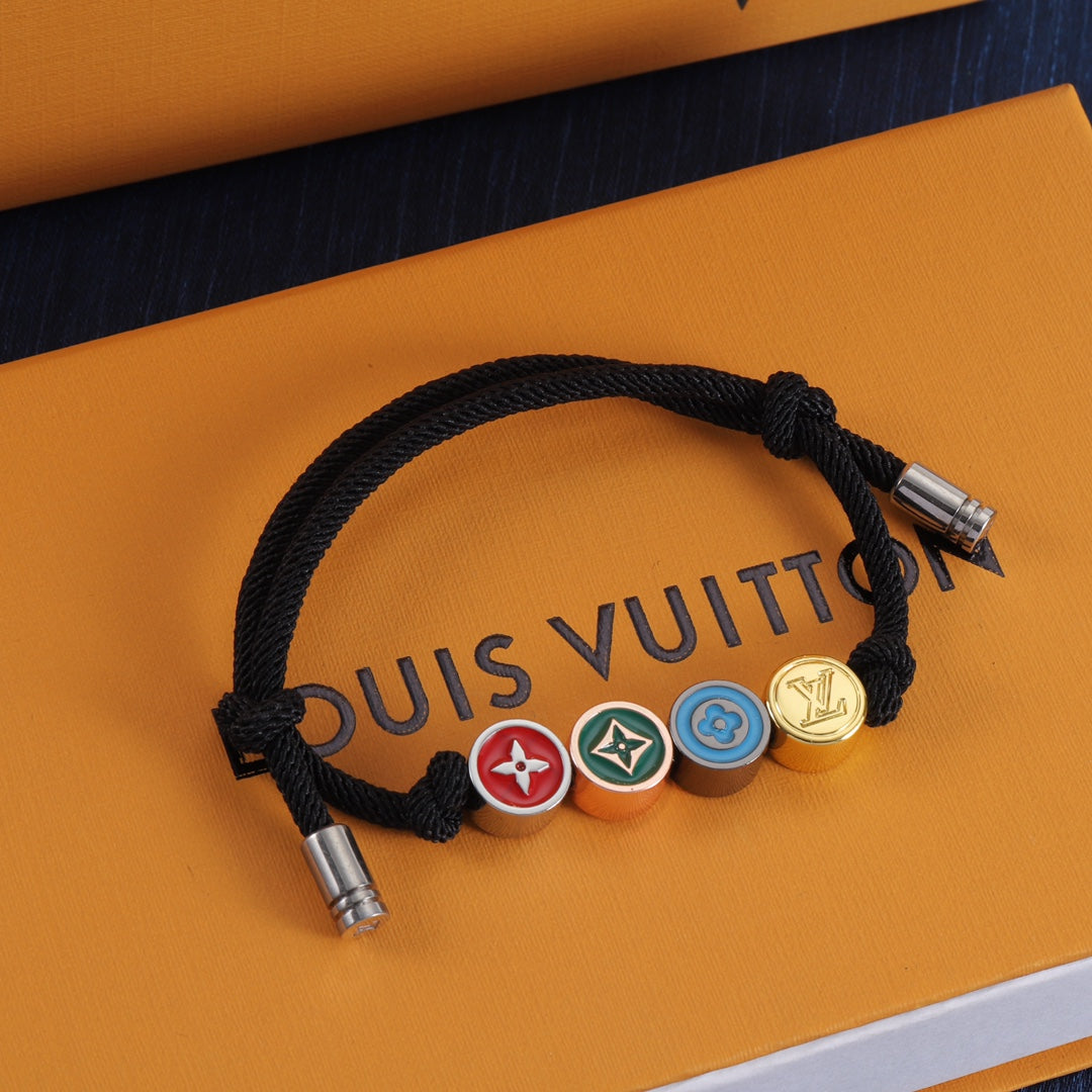 Buntes Emaille-Perlenarmband