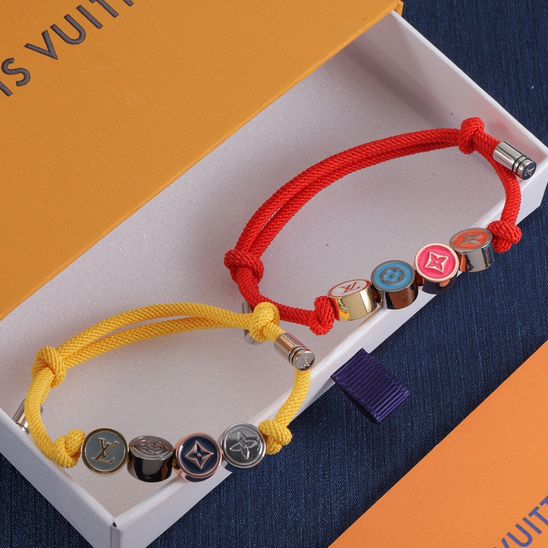 Buntes Emaille-Perlenarmband