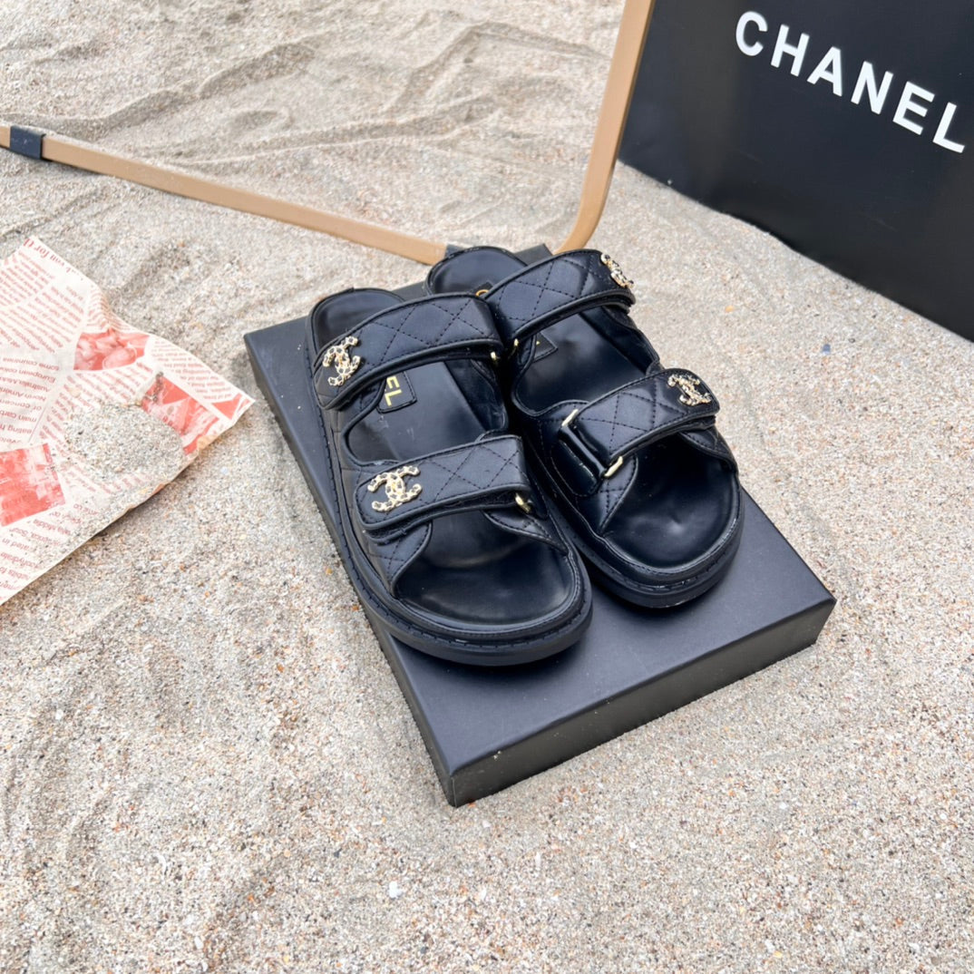 6 Farben Klettverschluss Flache Sandalen