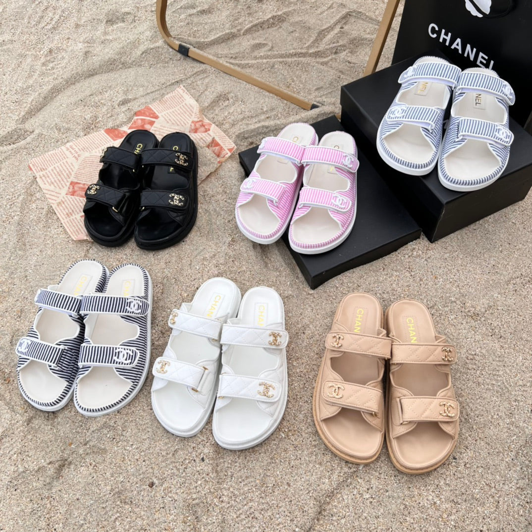6 Farben Klettverschluss Flache Sandalen