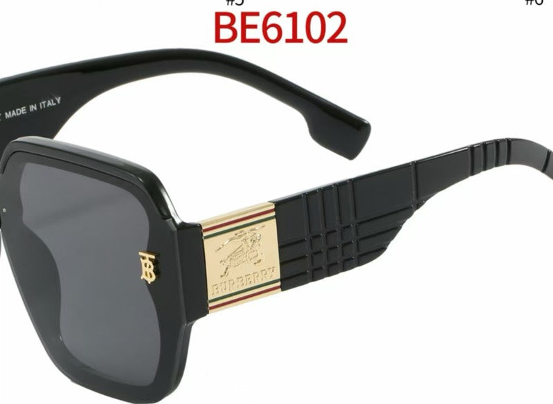 Retro Karierte Quadratische Sonnenbrille