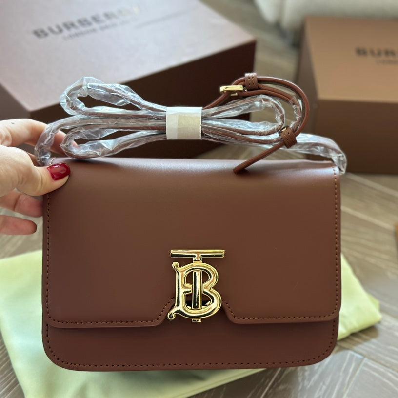 Braune Metallschnalle Tofutasche