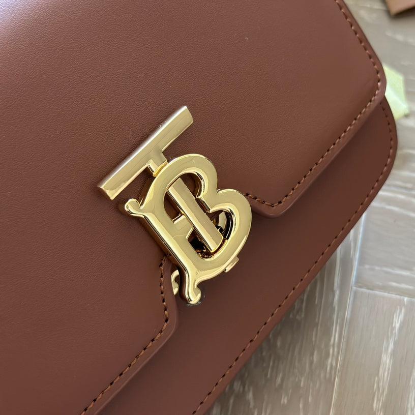 Braune Metallschnalle Tofutasche