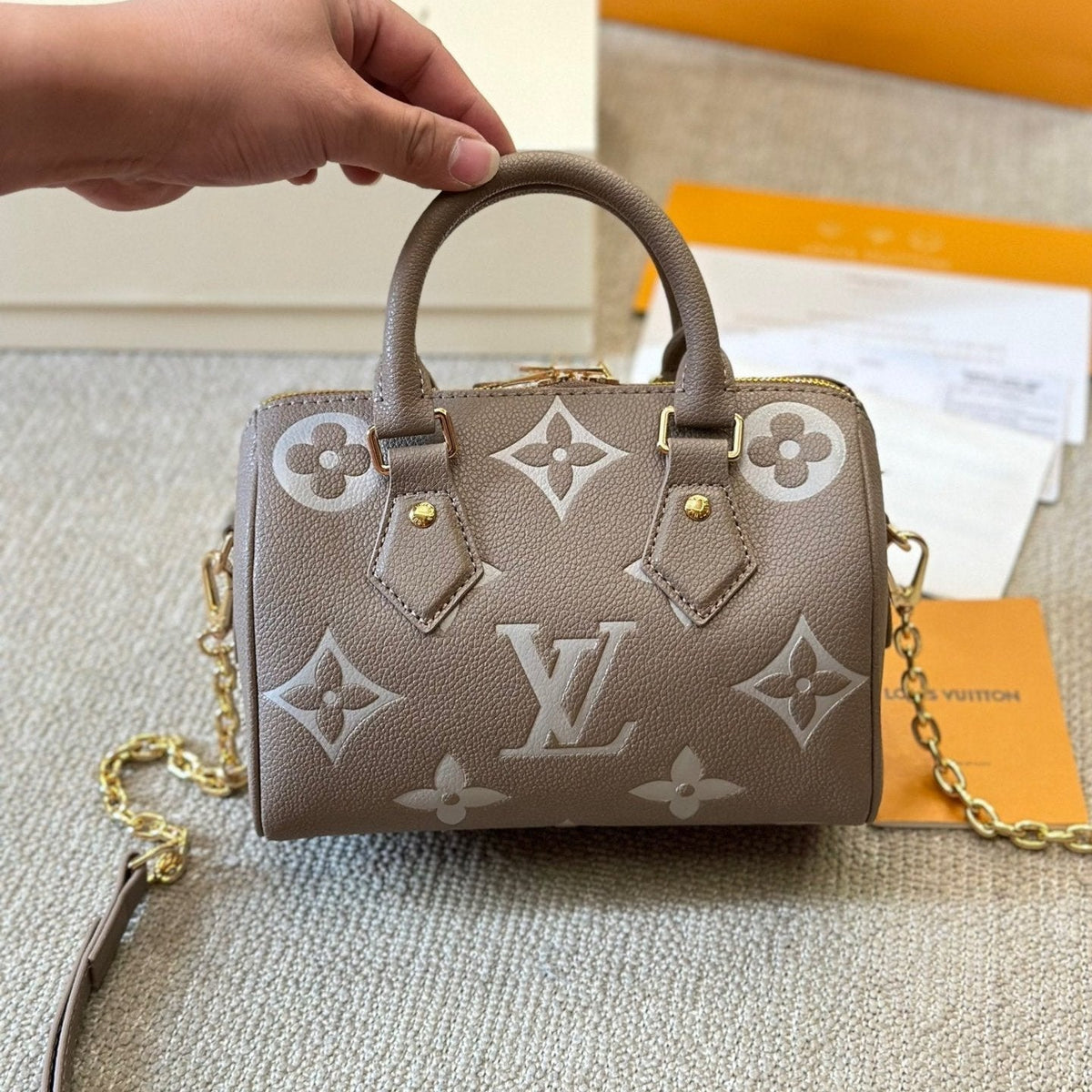 Speedy 20 graue Kissen-Tasche