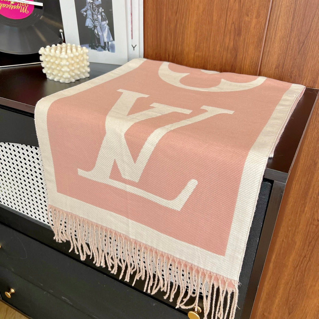 Klassischer Retro-Kaschmirschal mit Prägung