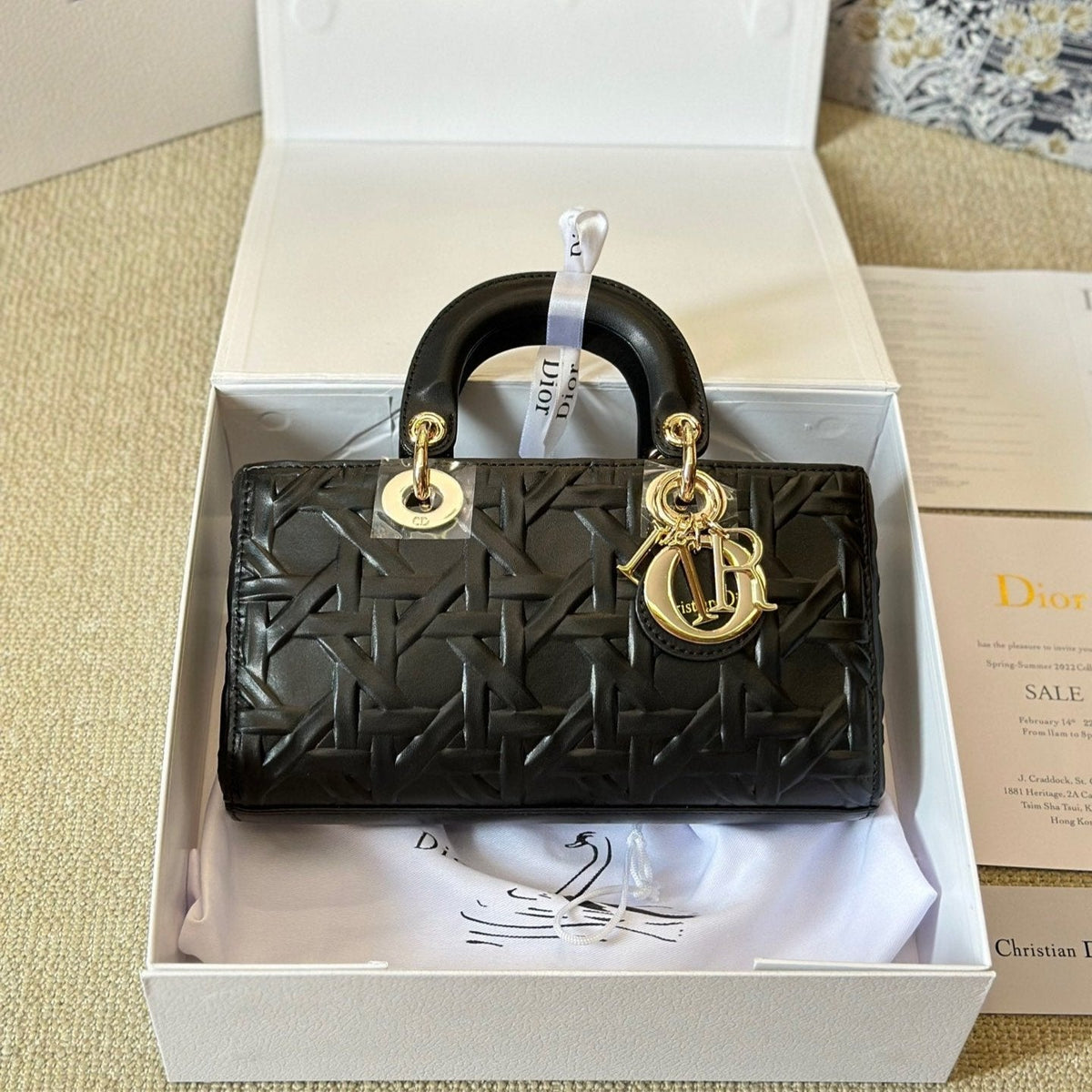 Black Latte Graphic Cannage Medium D-Joy Tasche