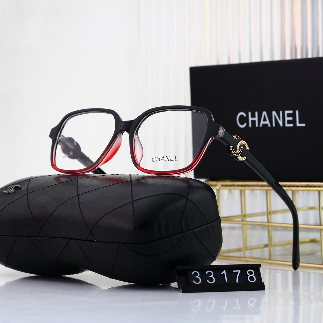Brille mit quadratischem Rauten-Logo