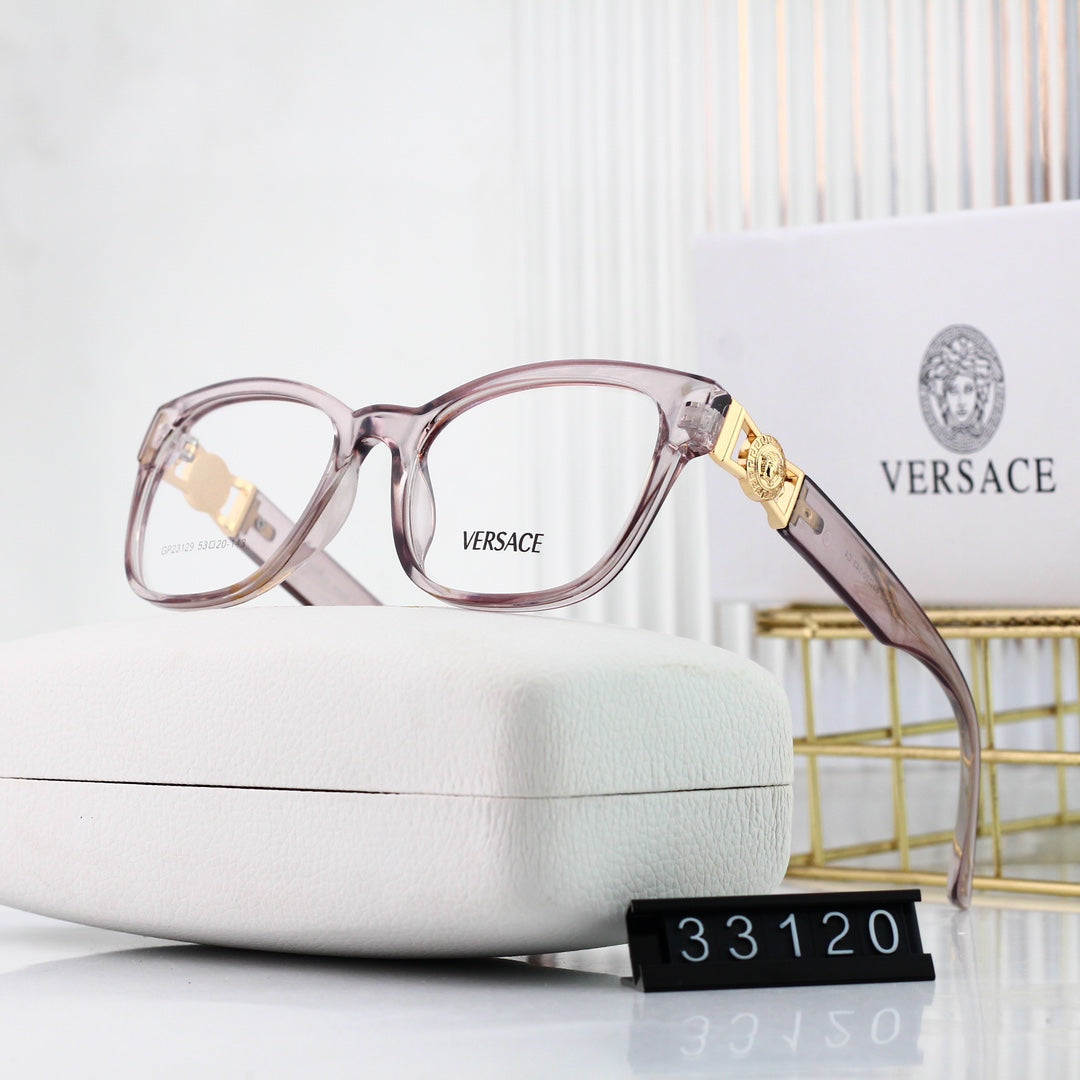 Metallbrille mit eckigen Gläsern