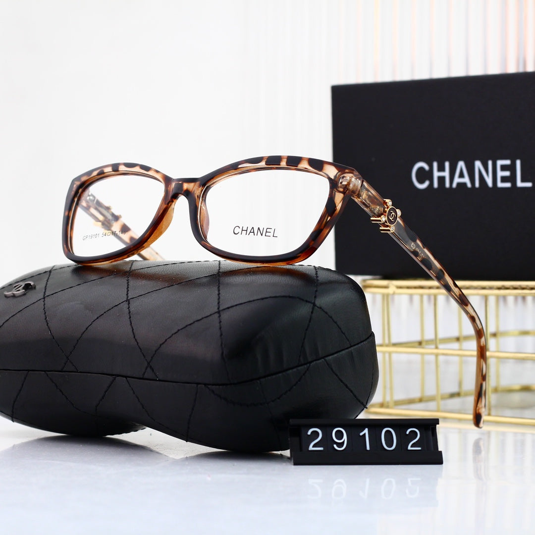 Modische Strass-Logo-Brille