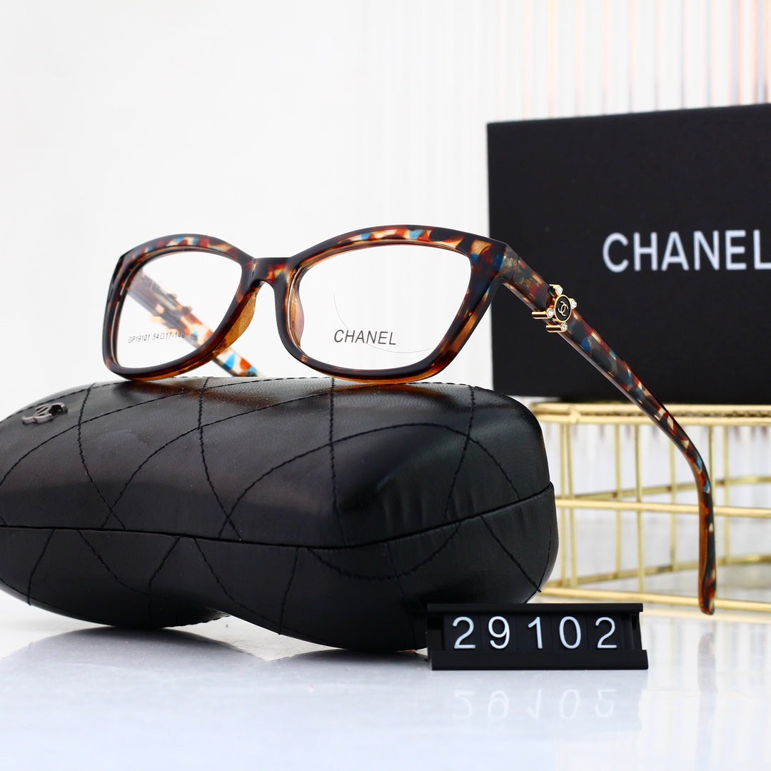 Modische Strass-Logo-Brille