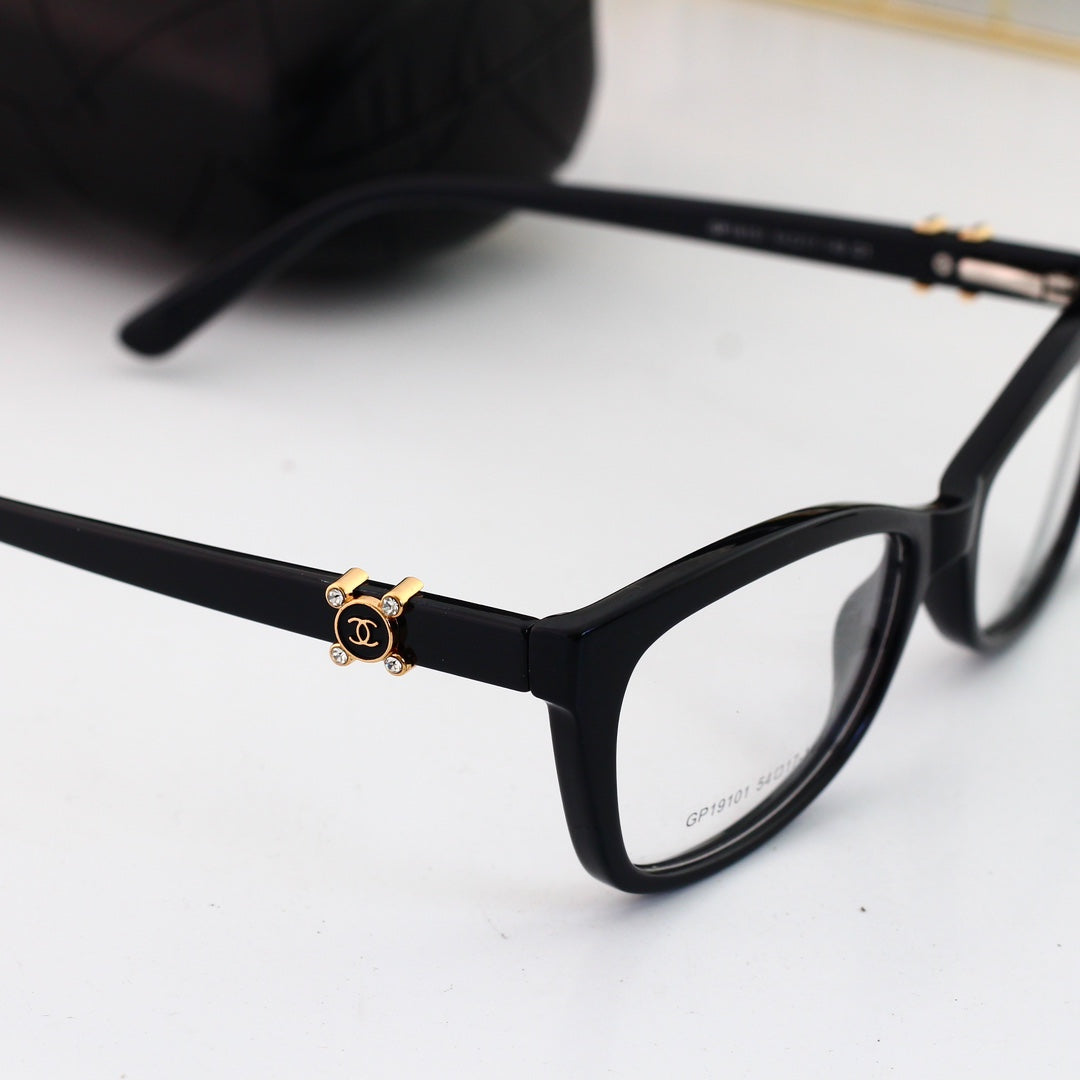 Modische Strass-Logo-Brille