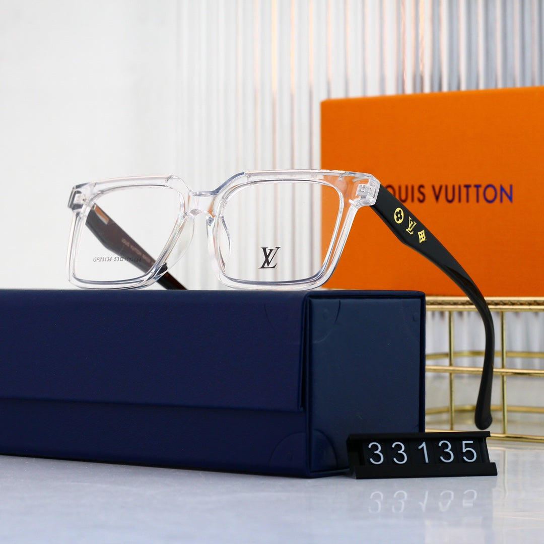 Neue quadratische Brille mit Metallrahmen
