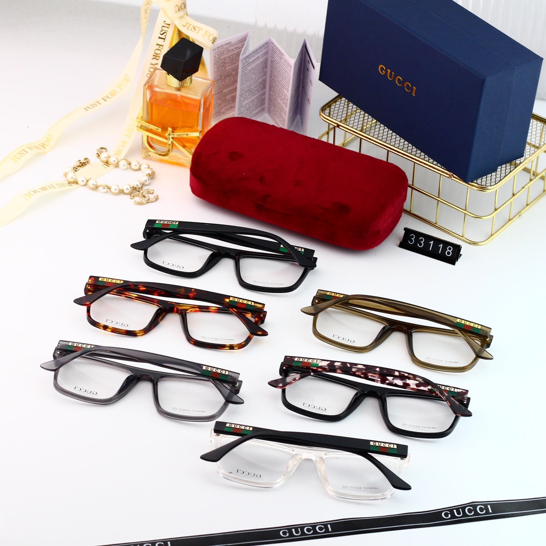 Unisex modische gestreifte Brille