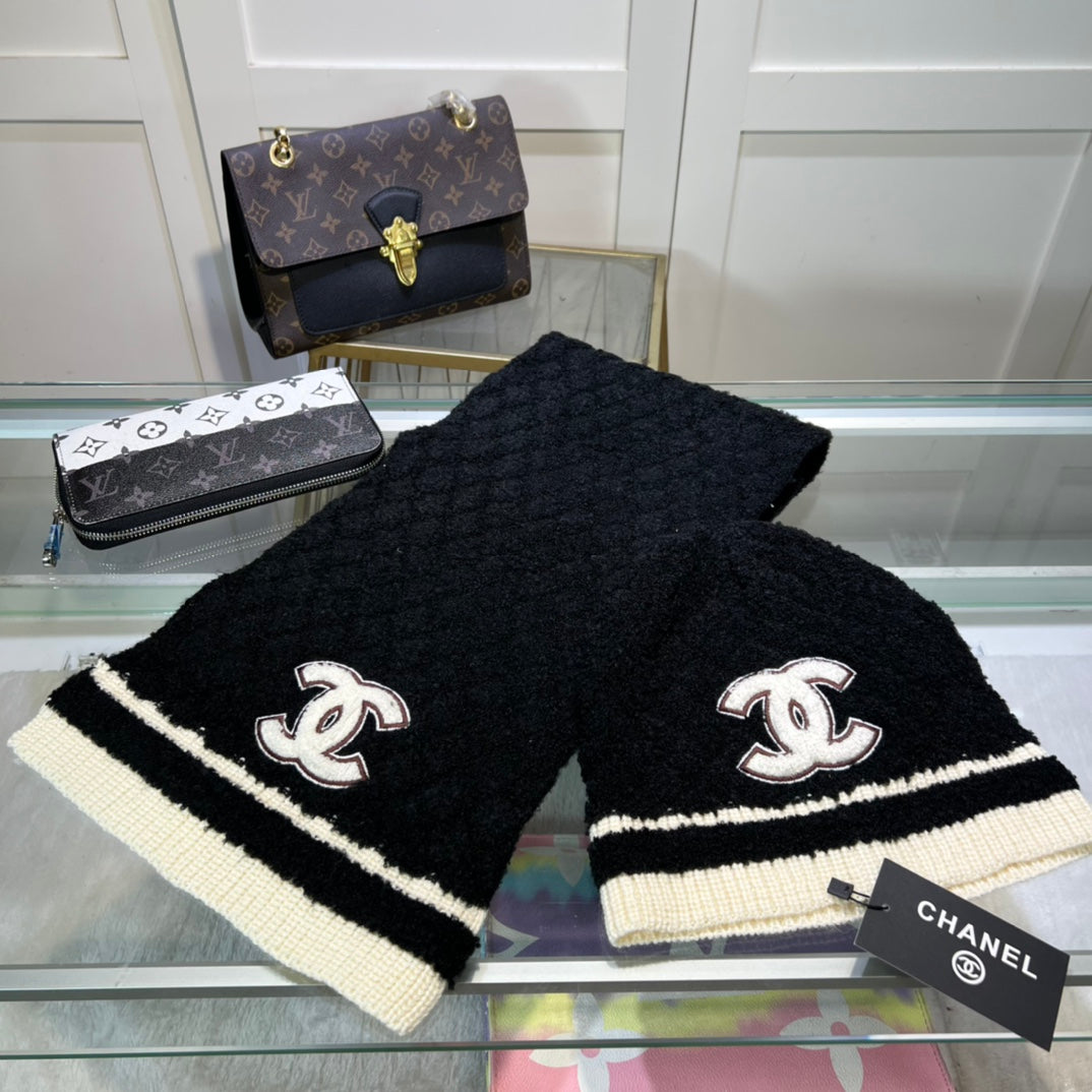 Elegantes Kaschmir-Mütze-Schal-Set