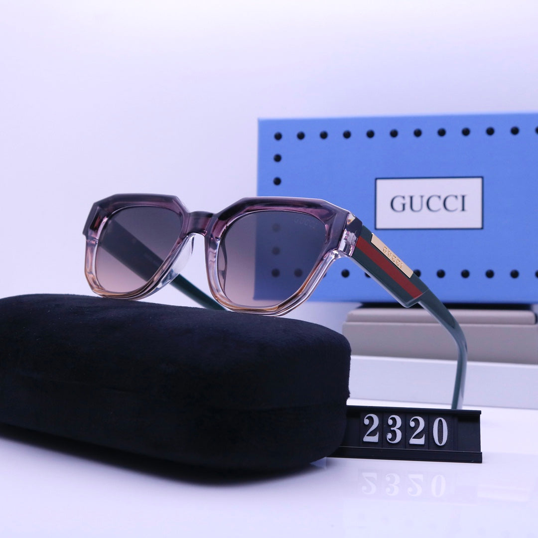 Fashion-Sonnenbrille mit gestreiften Bügeln