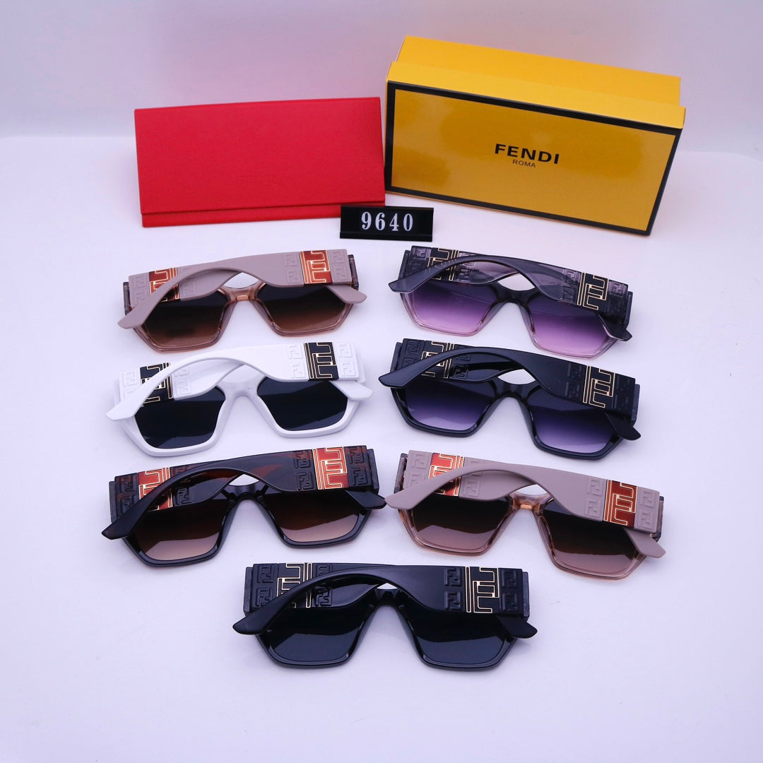 Modische Sonnenbrille mit F-Prägung
