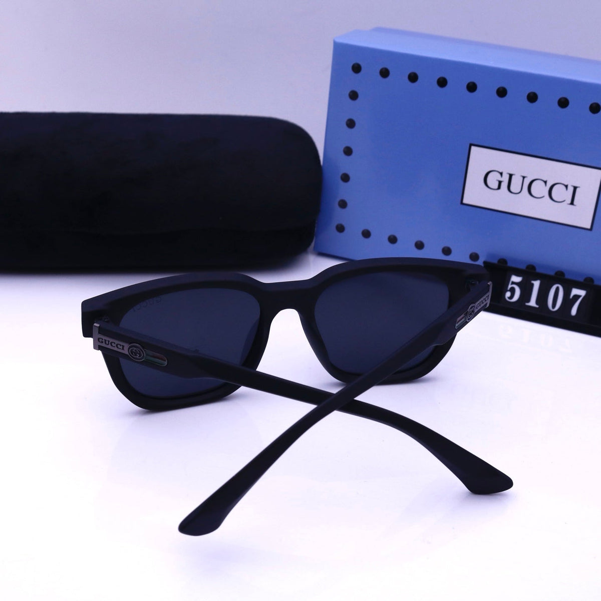 Vintage quadratische Gummi-Sonnenbrille